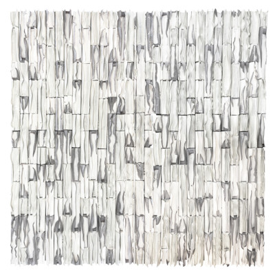 Объемное фактурное панно Metropolis in shades of White
