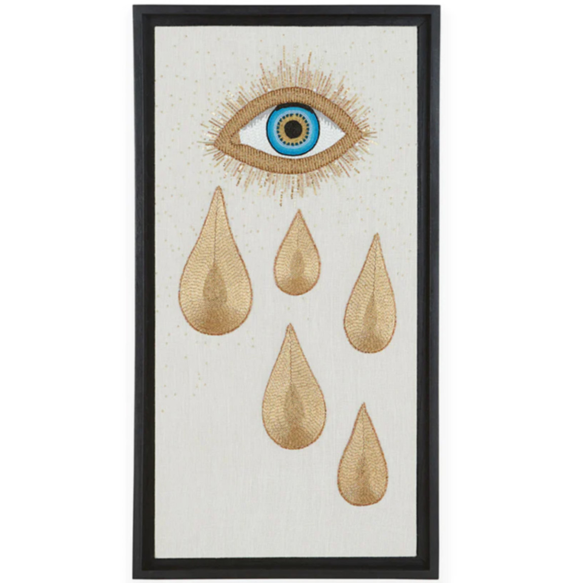 Панно Золотые Слезы вышивка бисером MUSE EYE TEAR BEADED ART