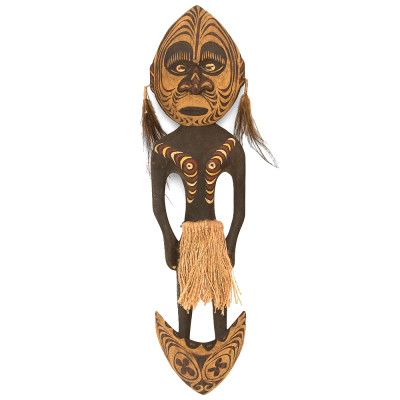 Панно из дерева Абориген в маске Aborigenn Mask