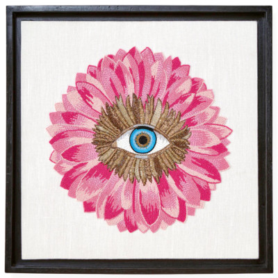 Панно Розовый цветок вышитое бисером PETALS BEADED ART