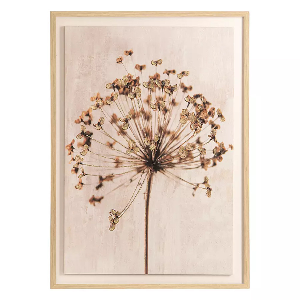 Панно с растительными мотивами в прямоугольной раме Floral Motif