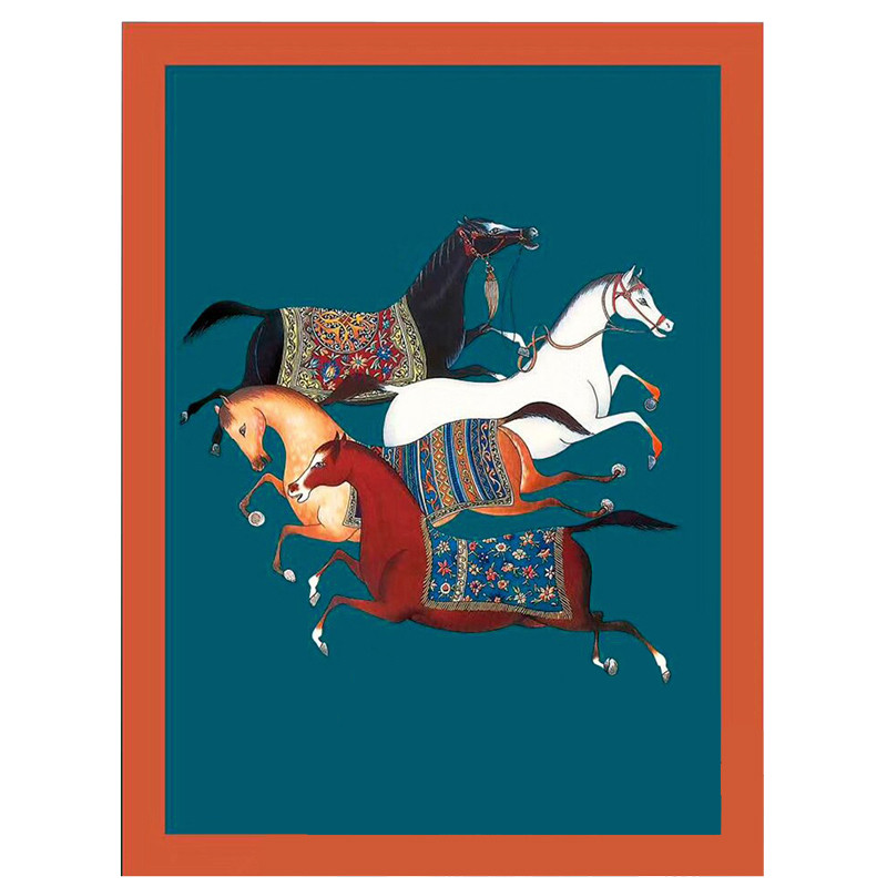 Плед Hermes Four Horses Plaid