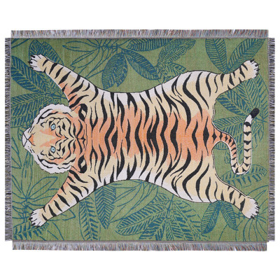 Плед с принтом тигра Tiger Plaid