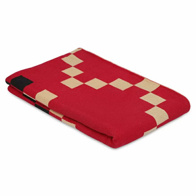 Плед хлопковый по мотивам башкирских орнаментов Ural and Siberian Patterns