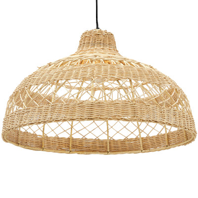 Подвесная люстра с плетеным абажуром Eman Wicker Chandelier