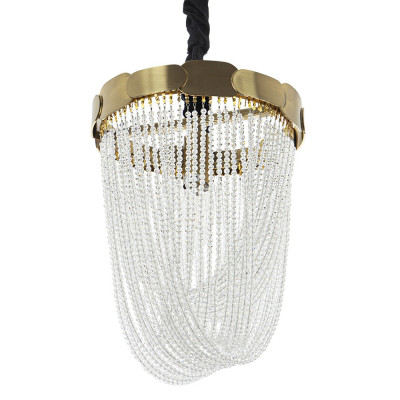 Подвесная люстра с хрустальными подвесками Riche Crystal Metal Chandelier 1