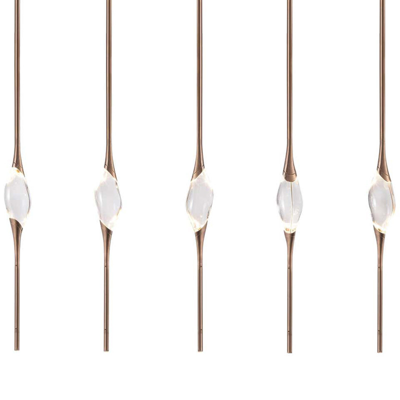 Подвесной светильник 12 Rectangle Chandelier Gold