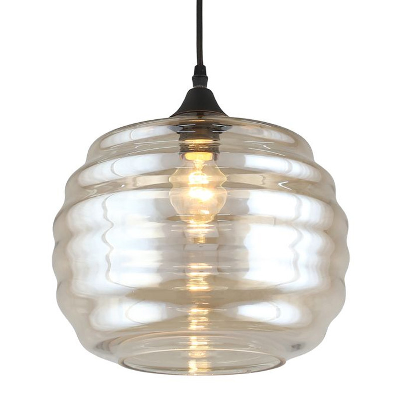 Подвесной светильник Beehive с янтарным плафоном