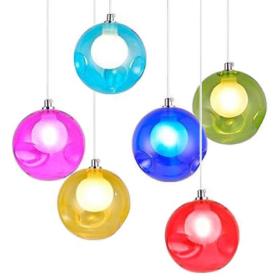 Подвесной светильник Bocci 28 multicolored bubbles single