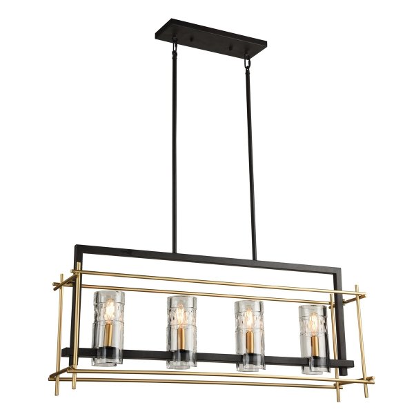 Подвесной светильник Brass Glass Pendant 4