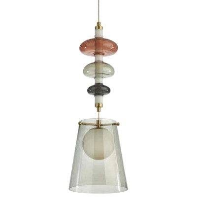 Подвесной светильник Contemporan Grey с цветным стеклом