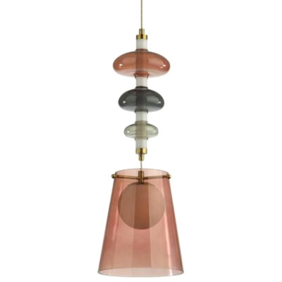 Подвесной светильник Contemporan Pink с цветным стеклом