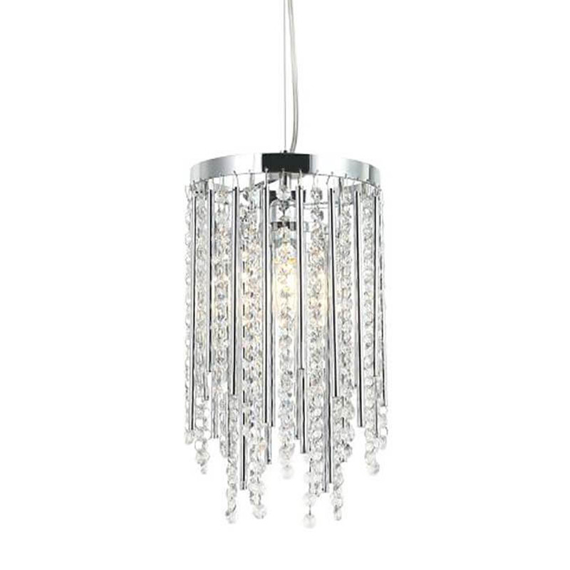 Подвесной светильник Crystal Wind Chimes Chrome Hanging Lamp