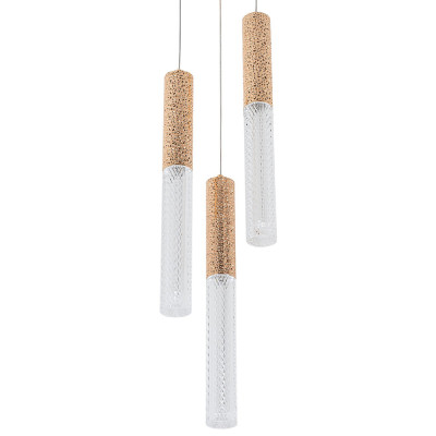 Подвесной светильник Dew Drops Tube Gold Trio Hanging Lamp