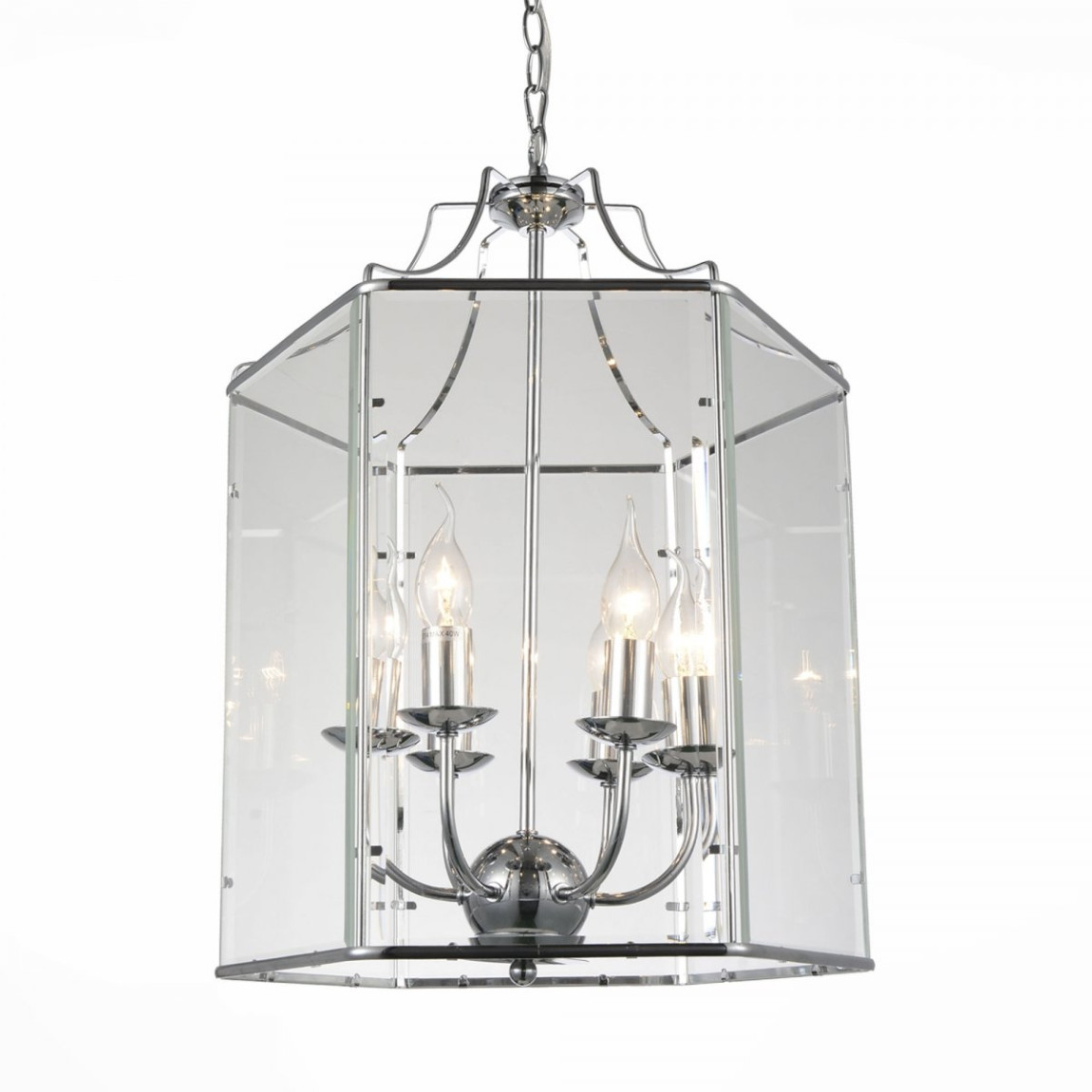 Подвесной светильник DUTCH Glass Pendant Chrome 40