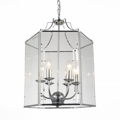 Подвесной светильник DUTCH Glass Pendant Chrome 40