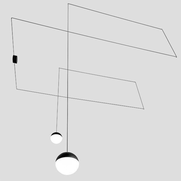 Подвесной светильник Flos String Light Sphere Head 2
