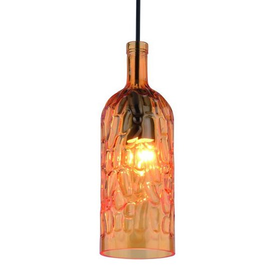 Подвесной светильник Geometry Glass Amber Bottle Pendant