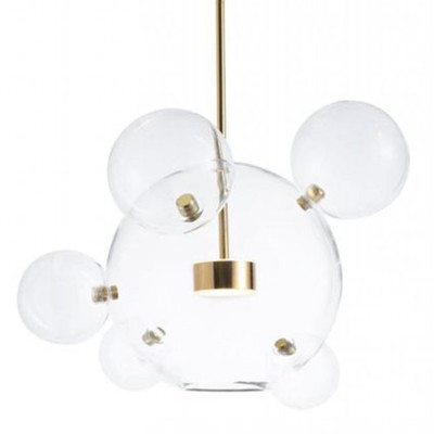 Подвесной Светильник Giopato & Coombes Bollr Pendant 6 BUBBLE LAMP золото