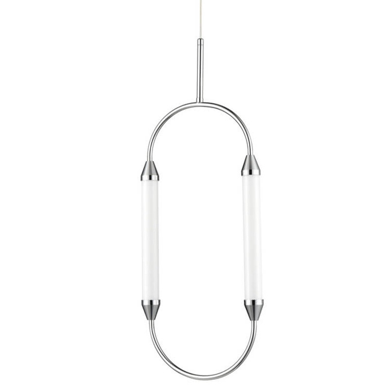 Подвесной светильник Giopato & Coombes CIRQUE Pendant Ellipse Vertical Chrome M