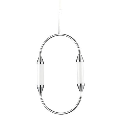 Подвесной светильник Giopato & Coombes CIRQUE Pendant Ellipse Vertical Chrome S