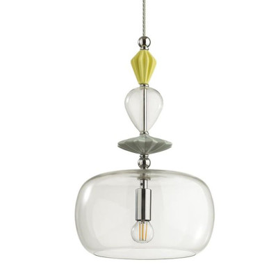 Подвесной светильник Iris Glas hanging lamp candy A chrome