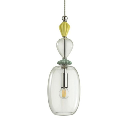 Подвесной светильник Iris Glas hanging lamp candy B chrome