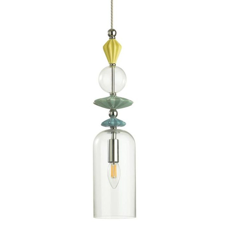 Подвесной светильник Iris Glas hanging lamp candy C chrome