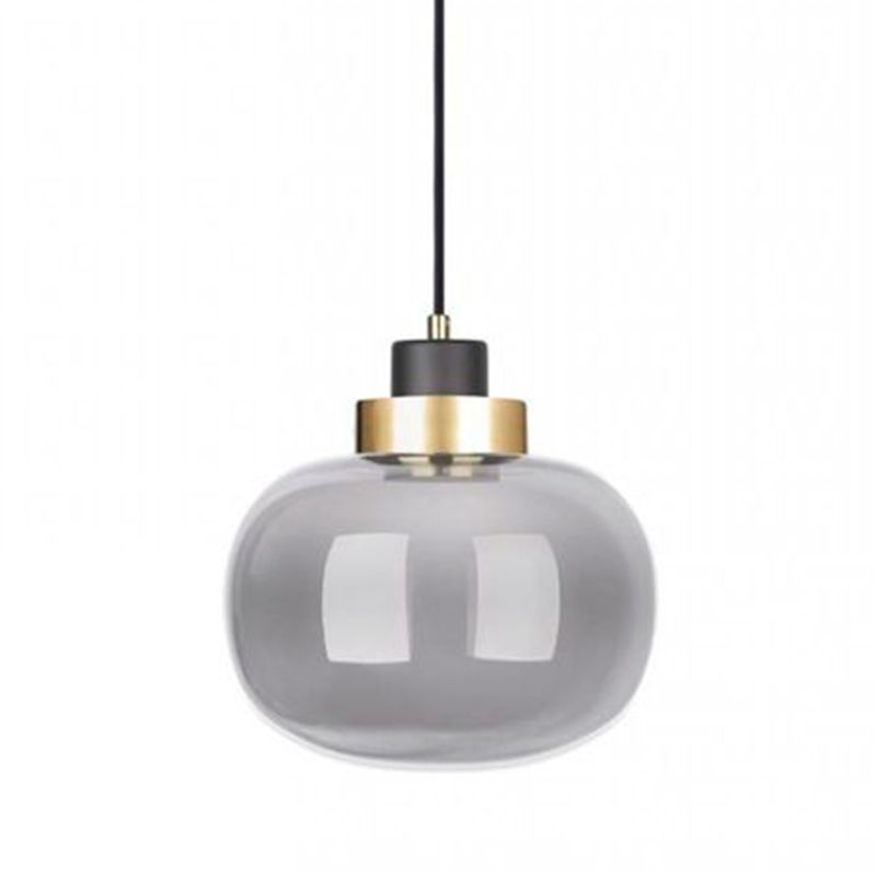 Подвесной светильник Light Vessel Серое стекло диаметр 21