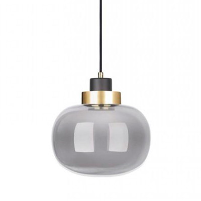 Подвесной светильник Light Vessel Серое стекло диаметр 21