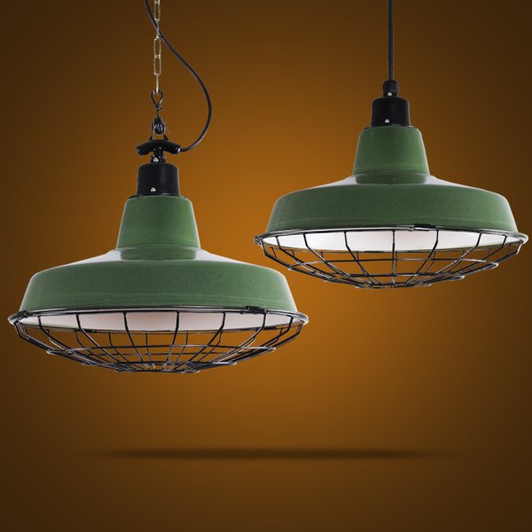 Подвесной светильник Loft Ber Cage Green Pendant
