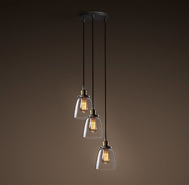Подвесной светильник Loft Clear Glass Cloche 3