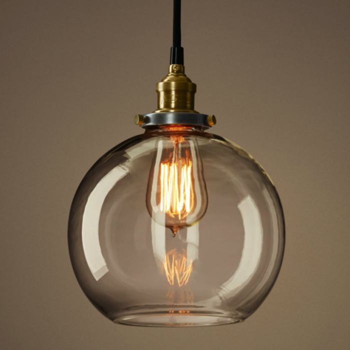 Подвесной светильник Loft Clear Glass Sphere Cloche