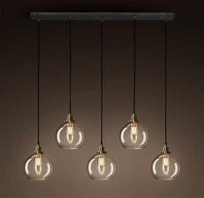 Подвесной светильник Loft Clear Glass Sphere Cloche 5