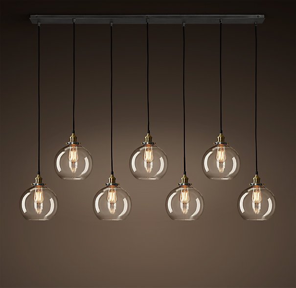 Подвесной светильник Loft Clear Glass Sphere Cloche 7