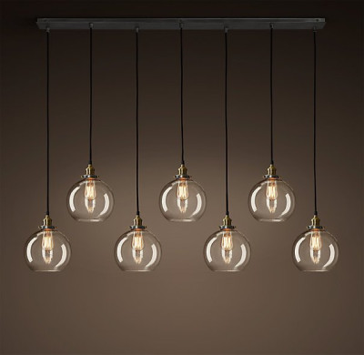 Подвесной светильник Loft Clear Glass Sphere Cloche 7