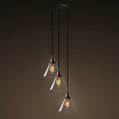 Подвесной светильник Loft Clear Glass Wide Cloche 3