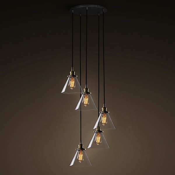 Подвесной светильник Loft Clear Glass Wide Cloche 5
