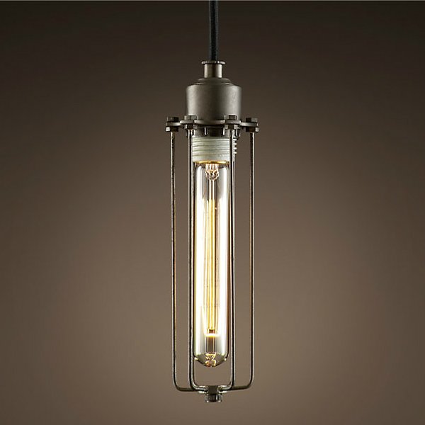 Подвесной светильник Loft Industrial Edison Cage Vetrical Momo