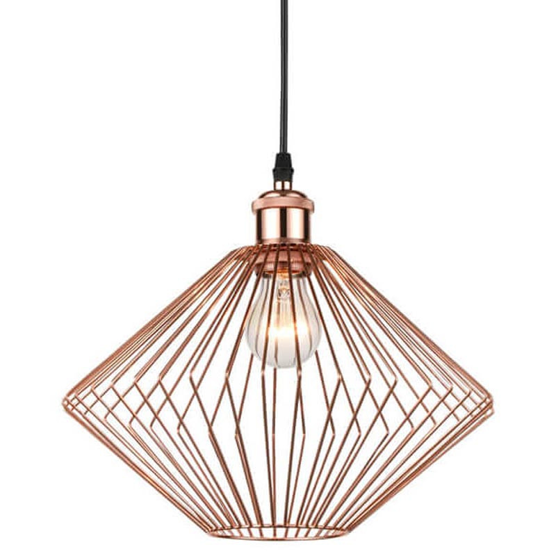 Подвесной светильник Loft Wire Cage pink gold