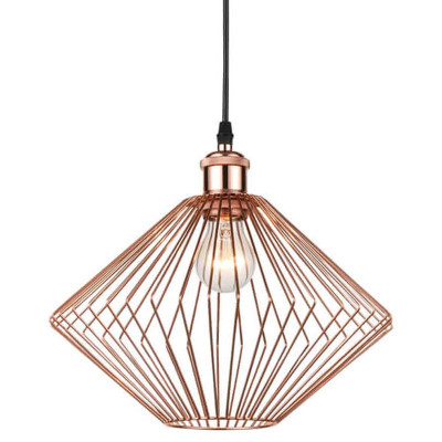 Подвесной светильник Loft Wire Cage pink gold