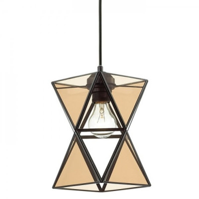Подвесной светильник PolyPyramid Glass Pendant Cognac