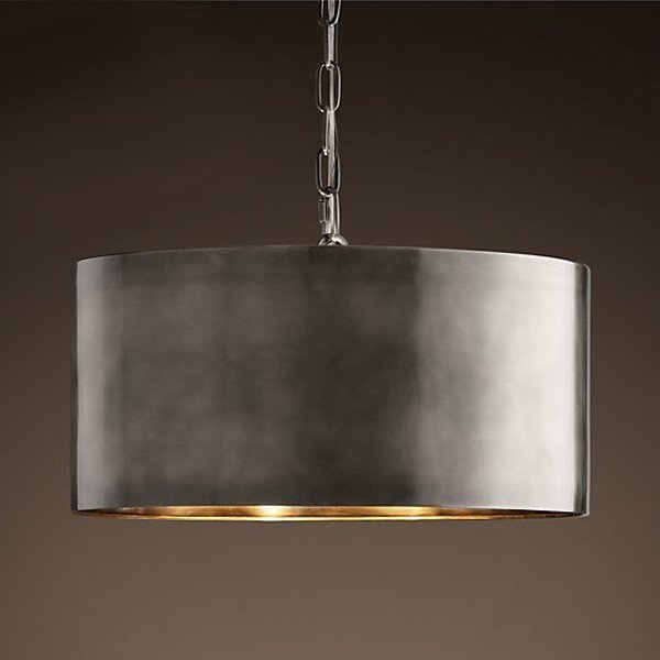 Подвесной светильник Antiqued Metal Drum Pendant lamp