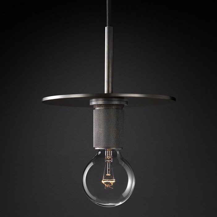 Подвесной светильник Utilitaire Disk Shade Pendant Black