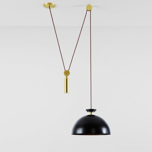 Подвесной светильник Shape up Pendant Hemisphere Black