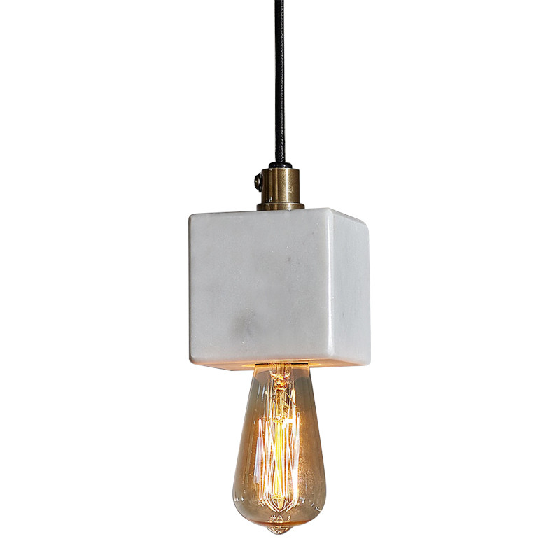 Подвесной светильник Shaw Cube Marble Hanging Lamp