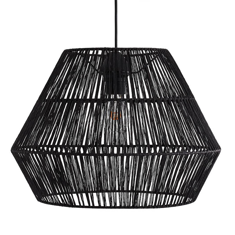 Подвесной светильник Signe Wicker Hemp Black