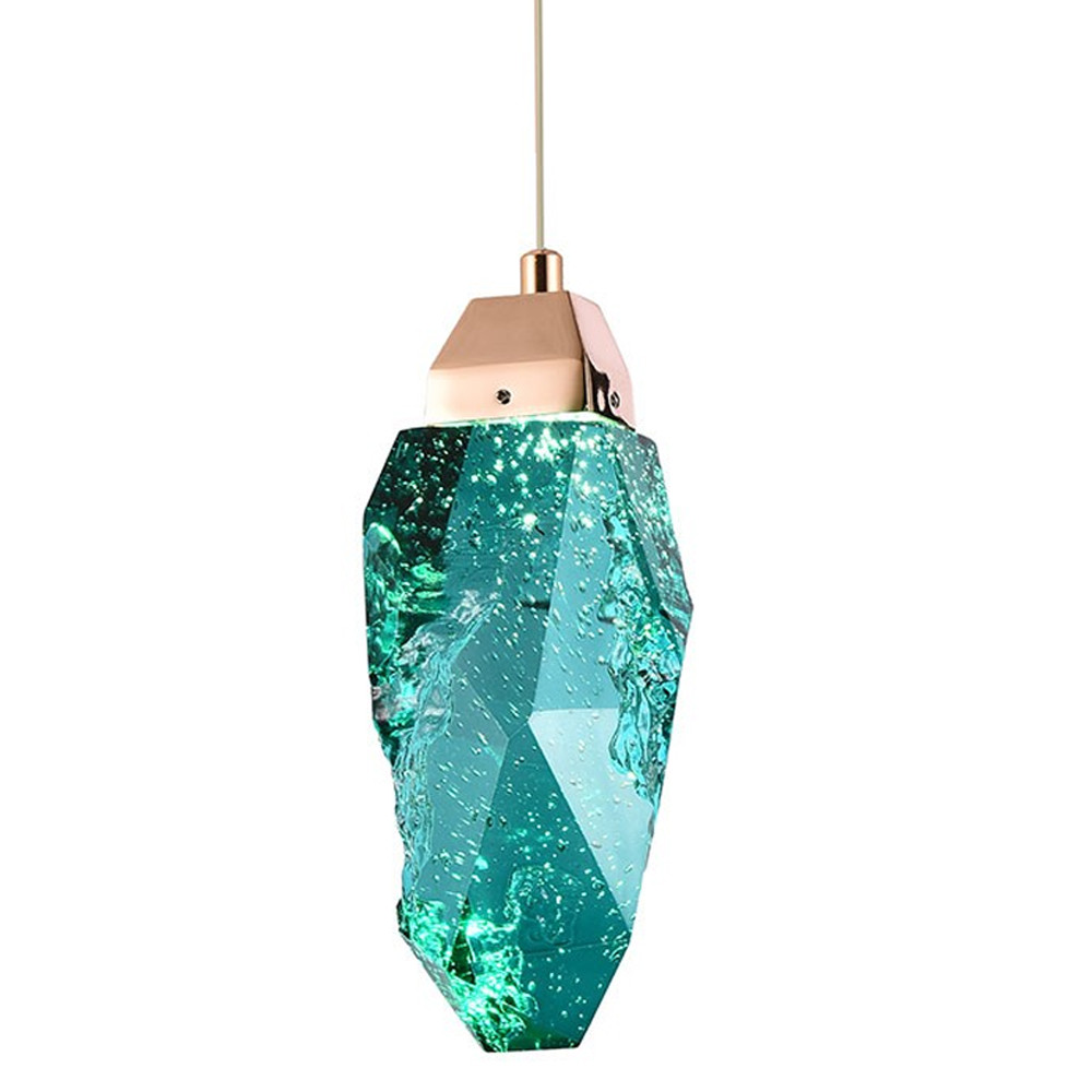 Подвесной светильник Soar Hanging Lamp Brass Emerald Изумрудный