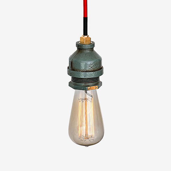 Подвесной светильник Steampunk Cage Glass Edison Ceiling Lamp