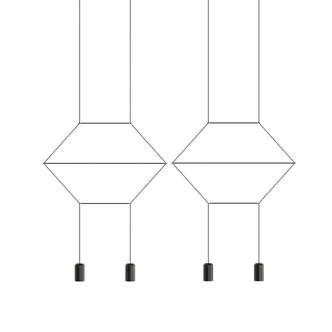 Подвесной светильник Vibia Wireflow Lineal Pendant Light 4